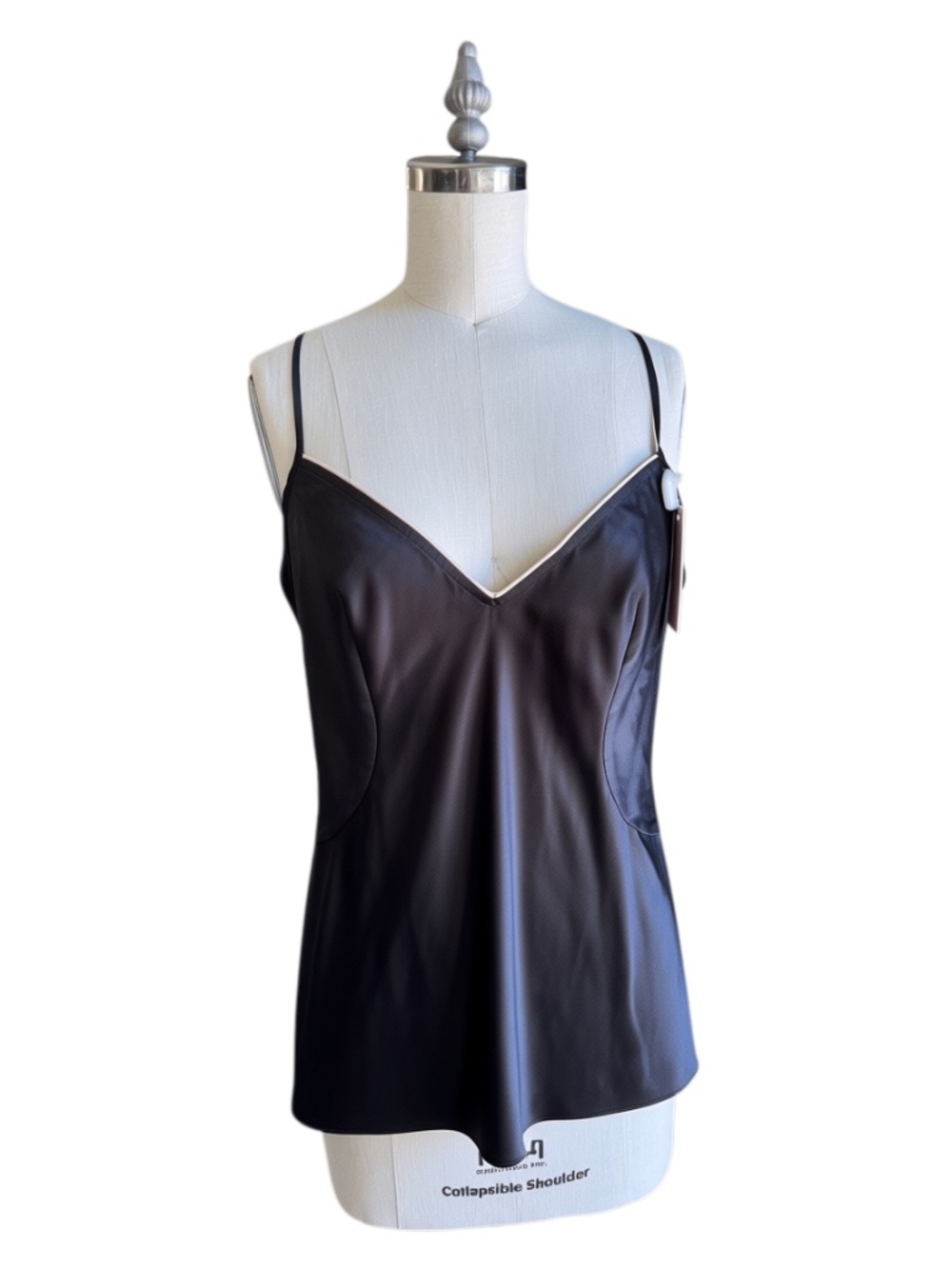 Agent Provocateur Black Silk-Satin Camisole Top NWT XS/AP1